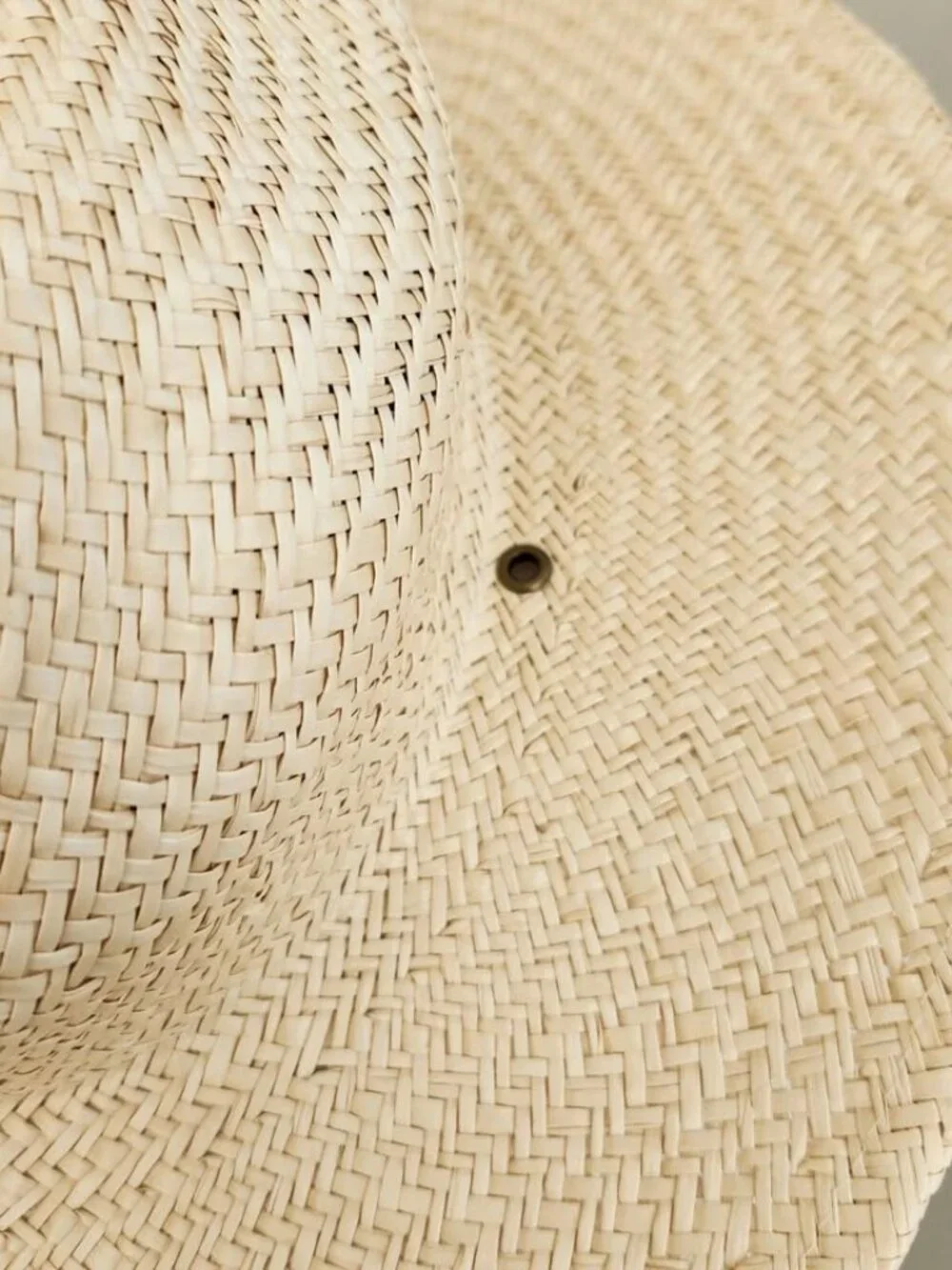 Will + Bear Sz large Rider Bone Palm Desert Straw Hat Adjustable UPF 50+ (flaw)